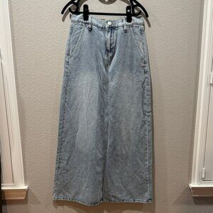 💙 PTCL Light Blue Denim Maxi Skirt – Size 27 💙